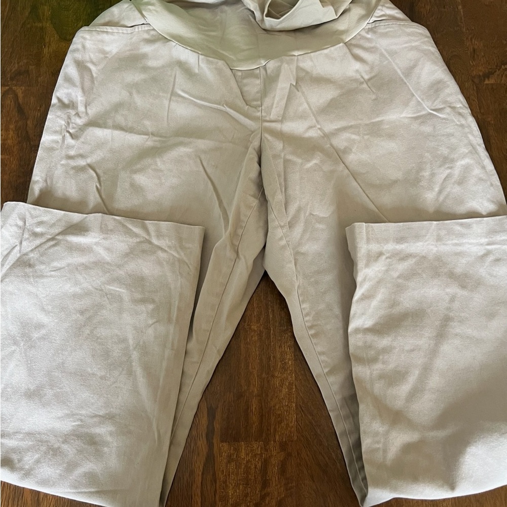Destination Maternity Cream Trousers